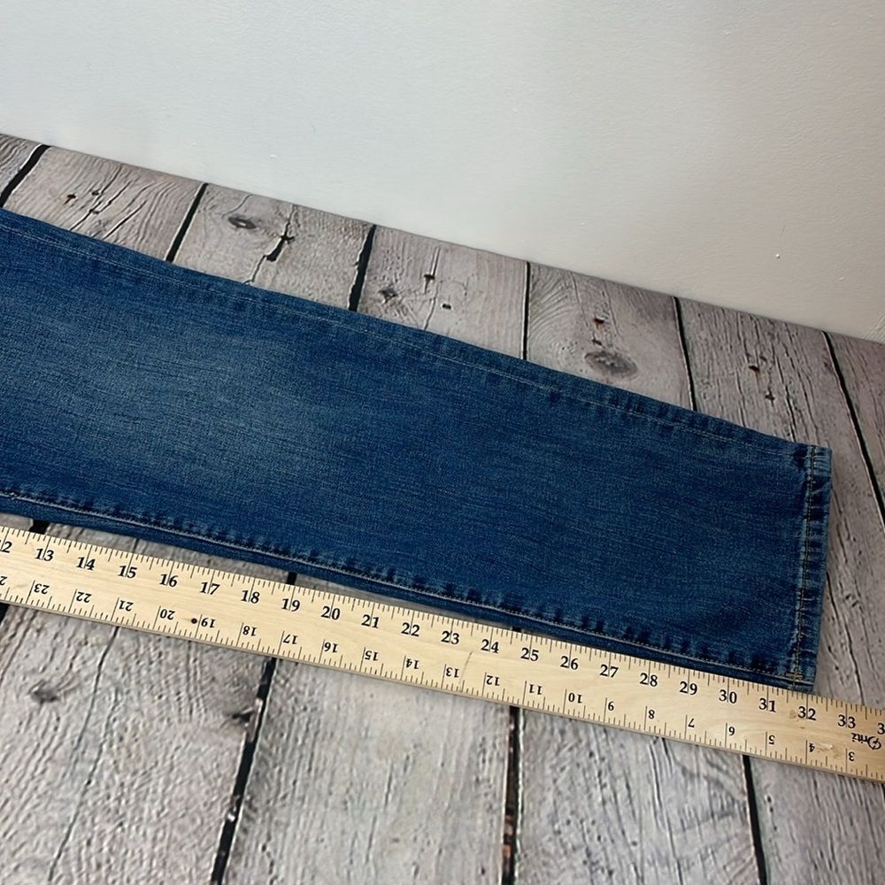 Warp + Weft ORD Chicago Straight Jeans Mens 32x34 Medium Wash Blue Stretch Denim - Picture 14 of 14